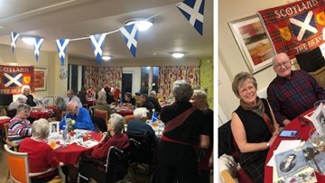 Burns Night celebrations at Arbroath care home